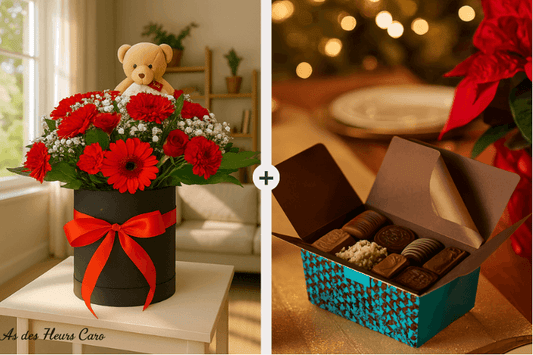 Coffret Plaisir - Bulle Fleuri & Chocolats