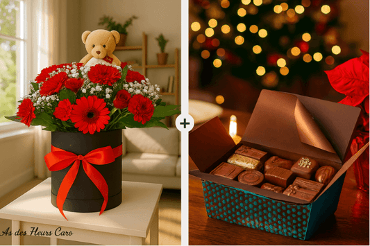 Coffret Plaisir - Bulle Fleuri & Chocolats