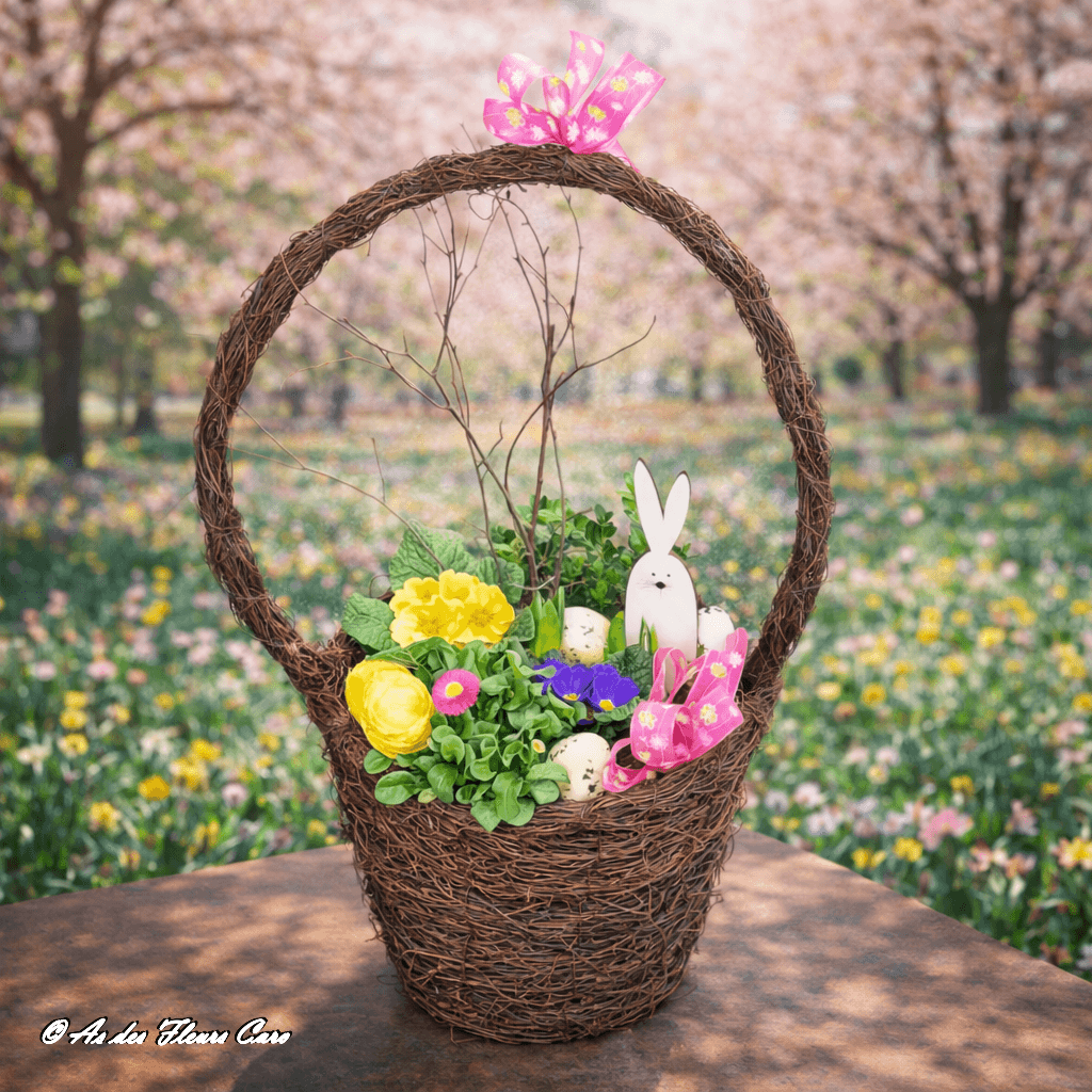 Panier Florale Pâques